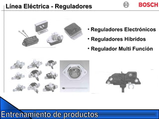 Línea Eléctrica - ReguladoresLínea Eléctrica - Reguladores
• Reguladores Electrónicos
• Reguladores Hibridos
• Regulador Multi Función
 