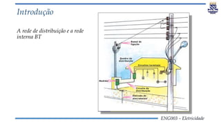 ENG003 – Eletricidade
Introdução
A rede de distribuição e a rede
interna BT
 