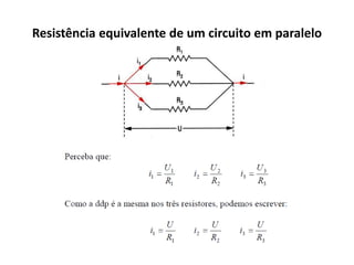 Resistência equivalente de um circuito em paralelo
 