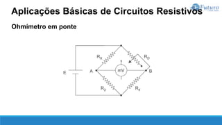 Ohmímetro em ponte
Aplicações Básicas de Circuitos Resistivos
 