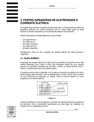 -.D MND?OA$;P5,QR+;P7 PKP2+E2(+G
Corpos simples: são aqueles formados por um único átomo. São também
chamados de elementos. O ouro, o cobre, o hidrogênio são exemplos de
elementos.
Corpos compostos: são aqueles formados por uma combinação de dois ou mais
elementos. São exemplos de corpos compostos o cloreto de sódio (ou sal de
cozinha) que é formado pela combinação de cloro e sódio, e a água, formada pela
combinação de oxigênio e hidrogênio.
A matéria e, conseqüentemente, os corpos compõem-se de moléculas e átomos.
1.2 MOLÉCULA
Molécula é a menor partícula em que se pode dividir uma substância de modo
que ela mantenha as mesmas características da substância que a originou.
 