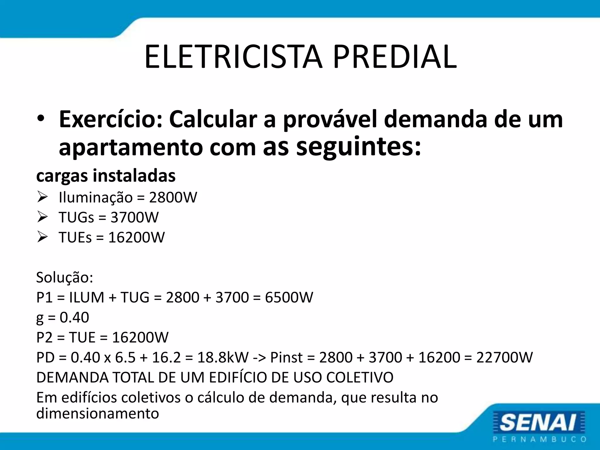 Eletricista predial previsão de carga-carlos eduardo | PPT