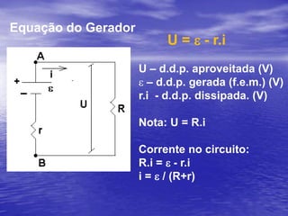 “Geradores” de energia elétrica