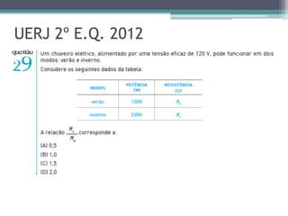 UERJ 2º E.Q. 2012
 