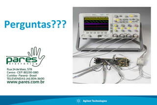 Exemplo de Trigger em Tempo de DescidaO trigger em tempo de descidasincronizaaquisiçõesexclusivamenteembordas de descidasmaislentasque 100ns. 