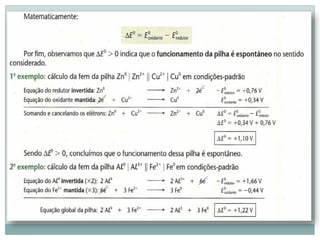 Eletroquimica e pilhas