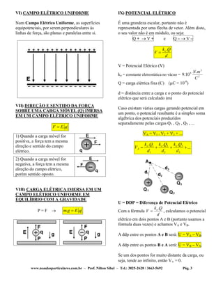 Eletrostatica resumo | PDF