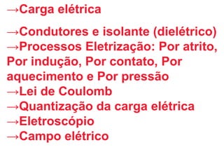 Carga elétrica