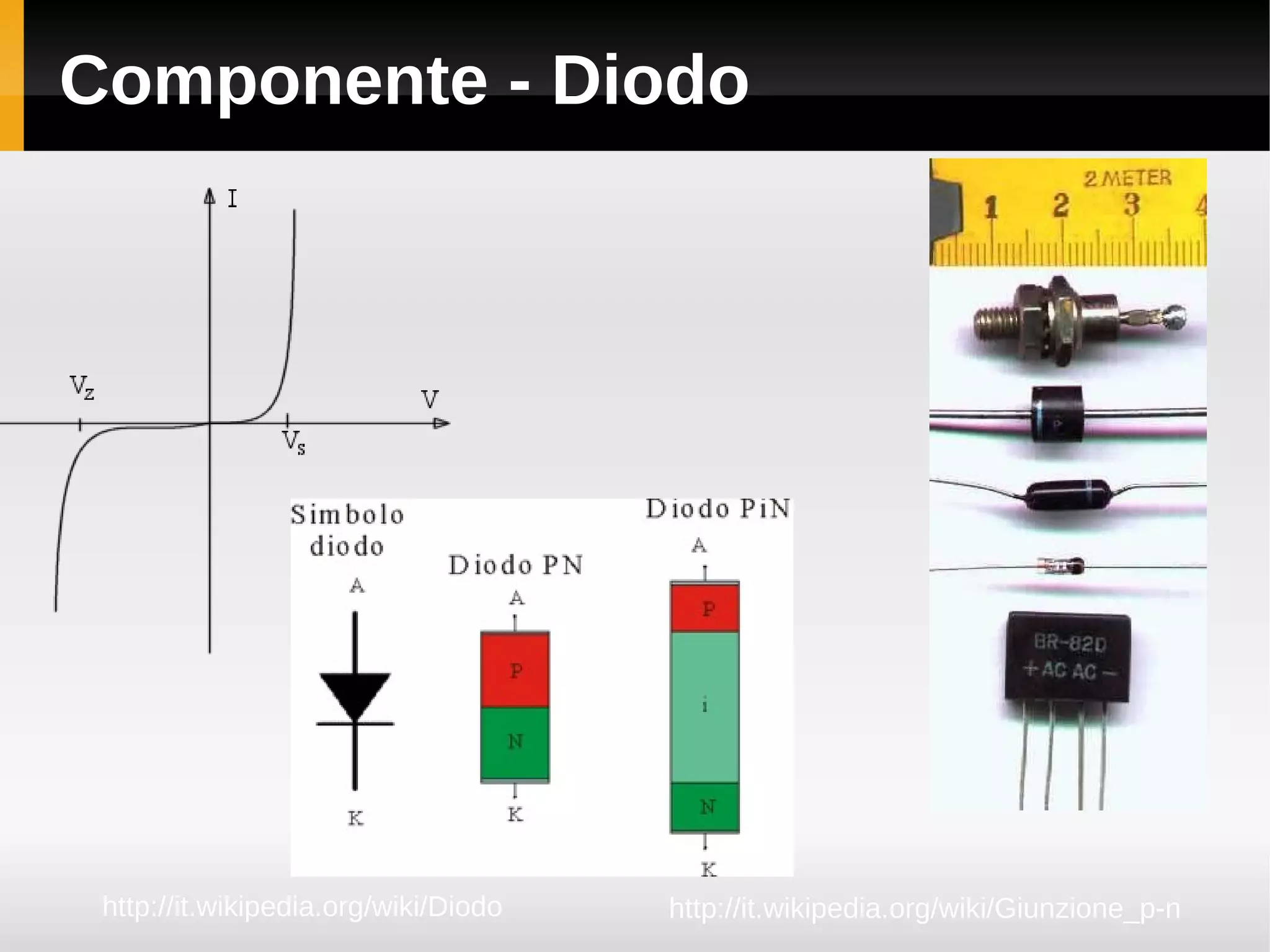 Componente - Diodo




 http://it.wikipedia.org/wiki/Diodo   http://it.wikipedia.org/wiki/Giunzione_p-n
 