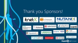 Thank you Sponsors!
 