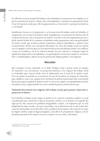 TRABAJO SOCIAL Y JUSTICIA SOCIAL EN TIEMPOS DE TRANSICIÓN* | PDF