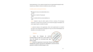 18
Curso de
Pedreiro
Empilhar no máximo 10 sacos por
fileira.
Usar o cimento de forma a não envelhecer na
obra.
Proteger da chuva e do contato direto com o
terreno.
Aço: Usado nas ferragens de concreto
armado,vendido em quilos sob a forma devaras ou
rolos. São utilizados nos concretosde lajes, vigas,
pilares e vergas.
Água: Utilizada nas argamassas e nosconcretos. Deve ser limpa cristalina
isentade óleos e graxas e que possa ser utilizadapara o consumo humano
(potável).A unidade de medida da água é o litro.
químicaseendurece. Com o passar do tempo torna-se maisresistente atingindo maior
resistência aos 28dias.O cimento é vendido em sacos de 50 quilos.
Cal:usada em pintura e em argamassas. Serve como aglomerante ou corante.A
cal virgem não é diretamente empregada, tem que ser extinta (hidratada)para ser
utilizada.A cal é vendida em quilos.
Gesso: material a base de cálcio usado em forros e pinturas. Pó brancoque
misturado com água forma uma pasta e seu momento de pega é maisrápido com
menos água.O gesso é vendido em quilos.
Cuidados quanto ao estoque de cimento:



Outros:
 