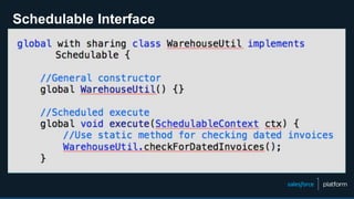 Schedulable Interface
 
