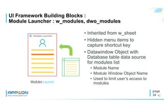Platform Module Launcher Ui Creating Modern UI PowerBuilder Framework using native objects | PDF