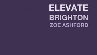 Zoe ashford  - Don't hide your (search) light under a bushel