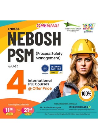 Elevate your career and make a meaningful impact-  Nebosh PSM  Course  In Chennai (1).pdf