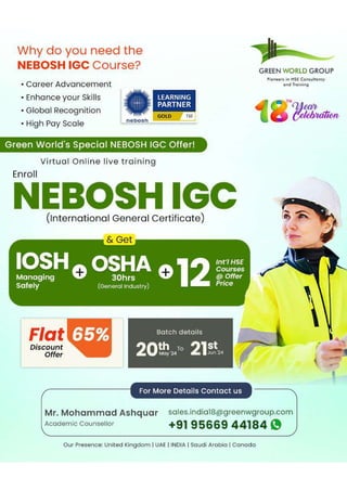 Elevate Your Career Trajectory Enroll in NEBOSH Course in Patna.pdf