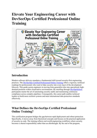 Elevate Your Engineering Career with DevSecOps Certified Professional ...