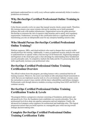 Elevate Your Engineering Career with DevSecOps Certified Professional ...