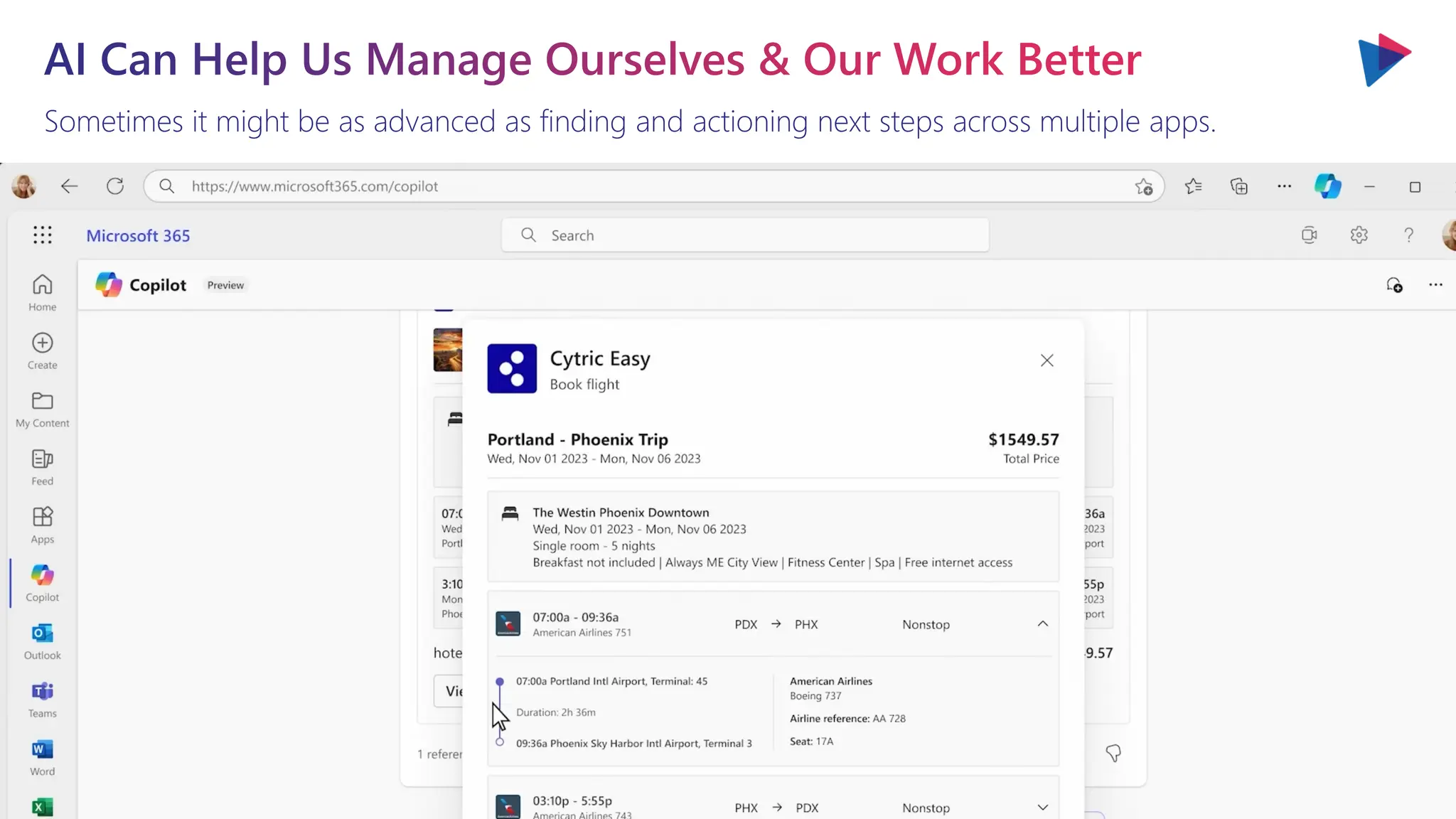 Sometimes it might be as advanced as finding and actioning next steps across multiple apps.
AI Can Help Us Manage Ourselves & Our Work Better
 