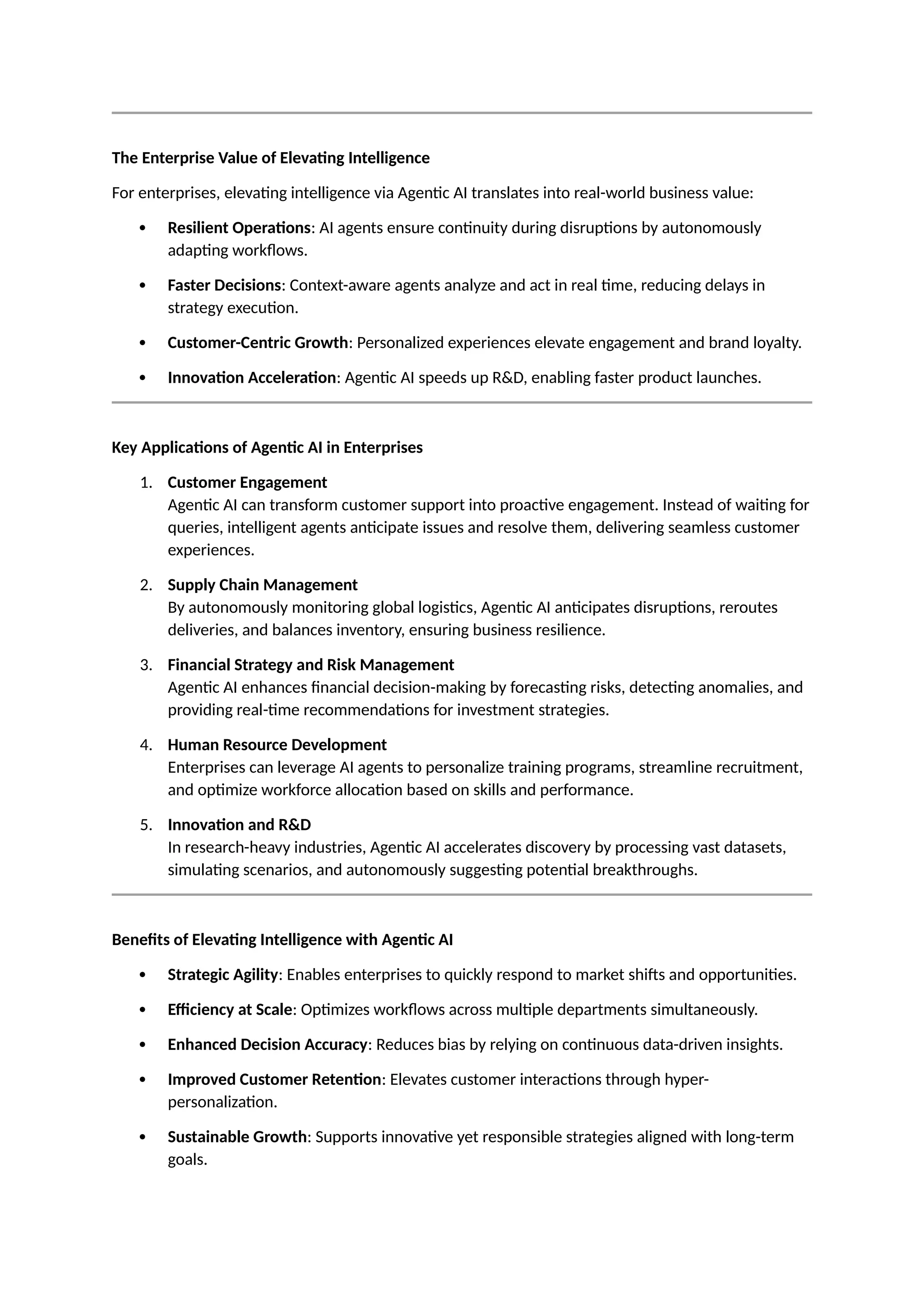 Elevating Intelligence via Agentic -- AI | DOCX