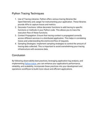 Elevating Your Application's Performance_ Observability Best Practices ...