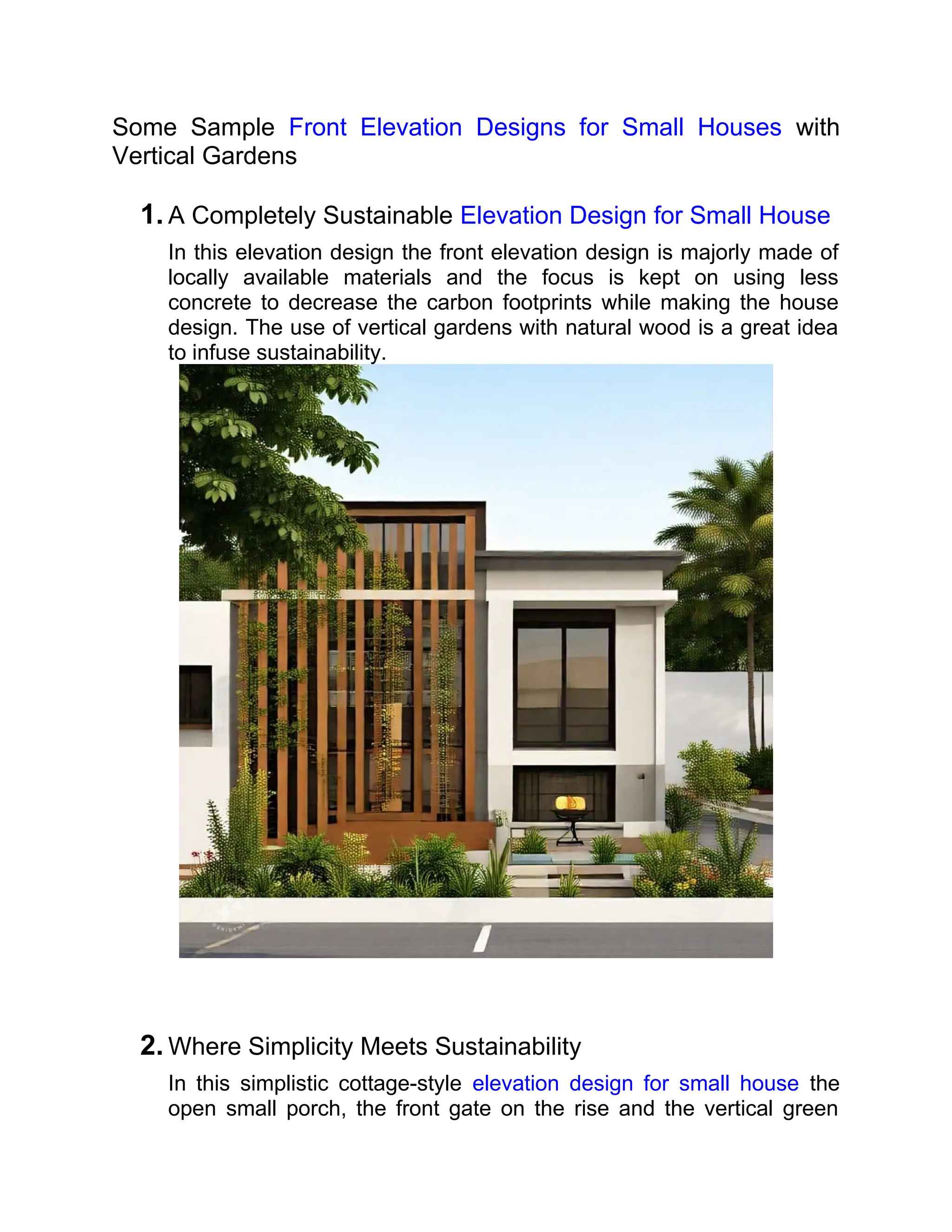 View of Sustainable Contemporary House: 10 Eco-Friendly Elevation