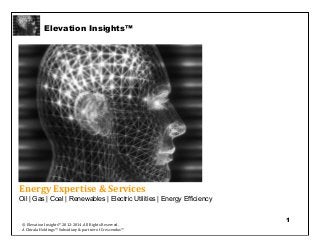 Elevation Insights™ | Energy Intelligence & Insight Services