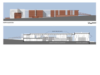 Elevations-Massing Of the building through forms and colours