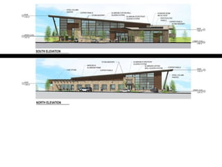 Elevations-Massing Of the building through forms and colours