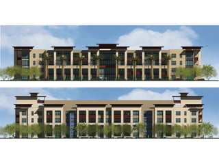 Elevations-Massing Of the building through forms and colours