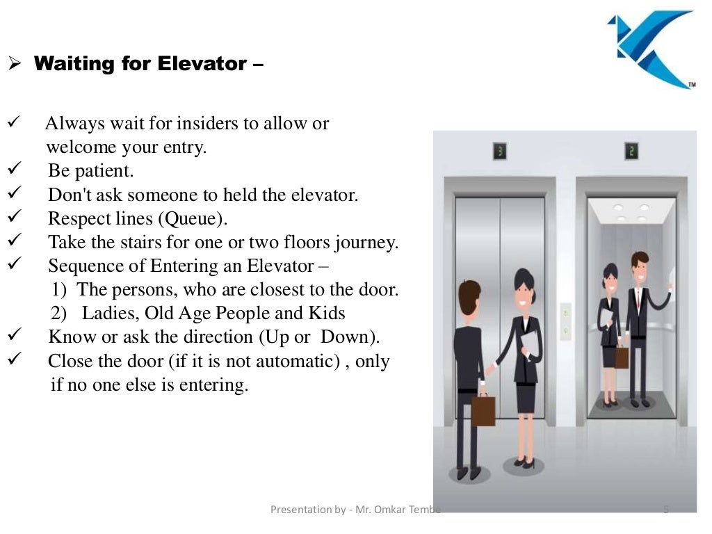 Elevator Manners