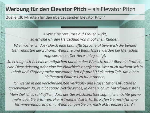 Elevator Pitch
