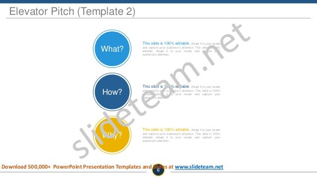 elevator pitch presentation ppt