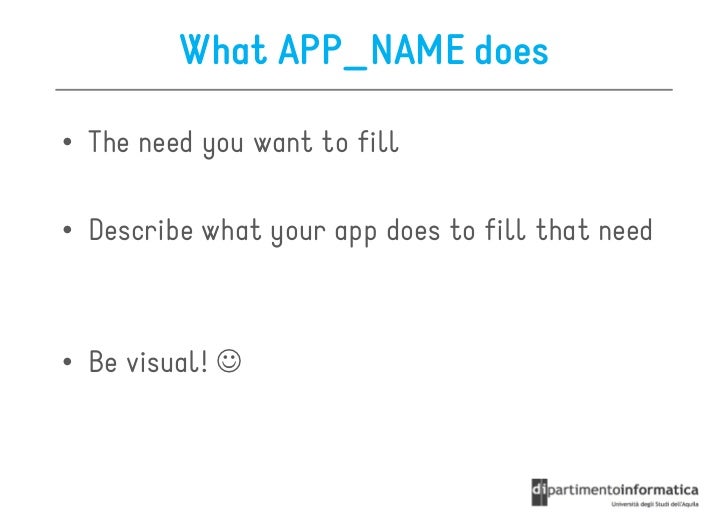 mobile app elevator pitch template
