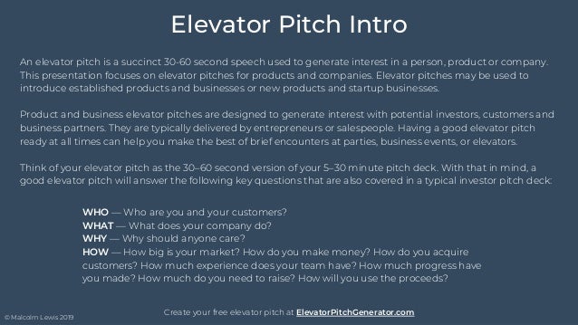 An Easy Step By Step Elevator Pitch Template With Examples