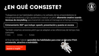 Elevator Pitch - Brochure Español | PDF
