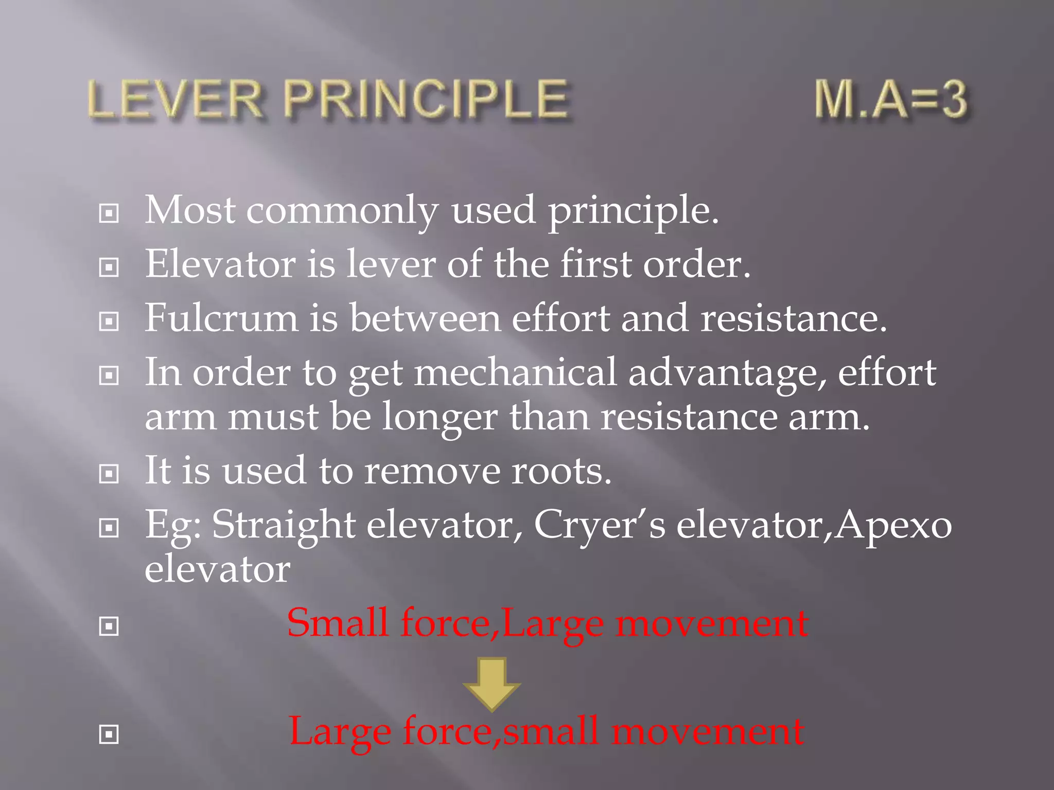 Dental Elevators PPT