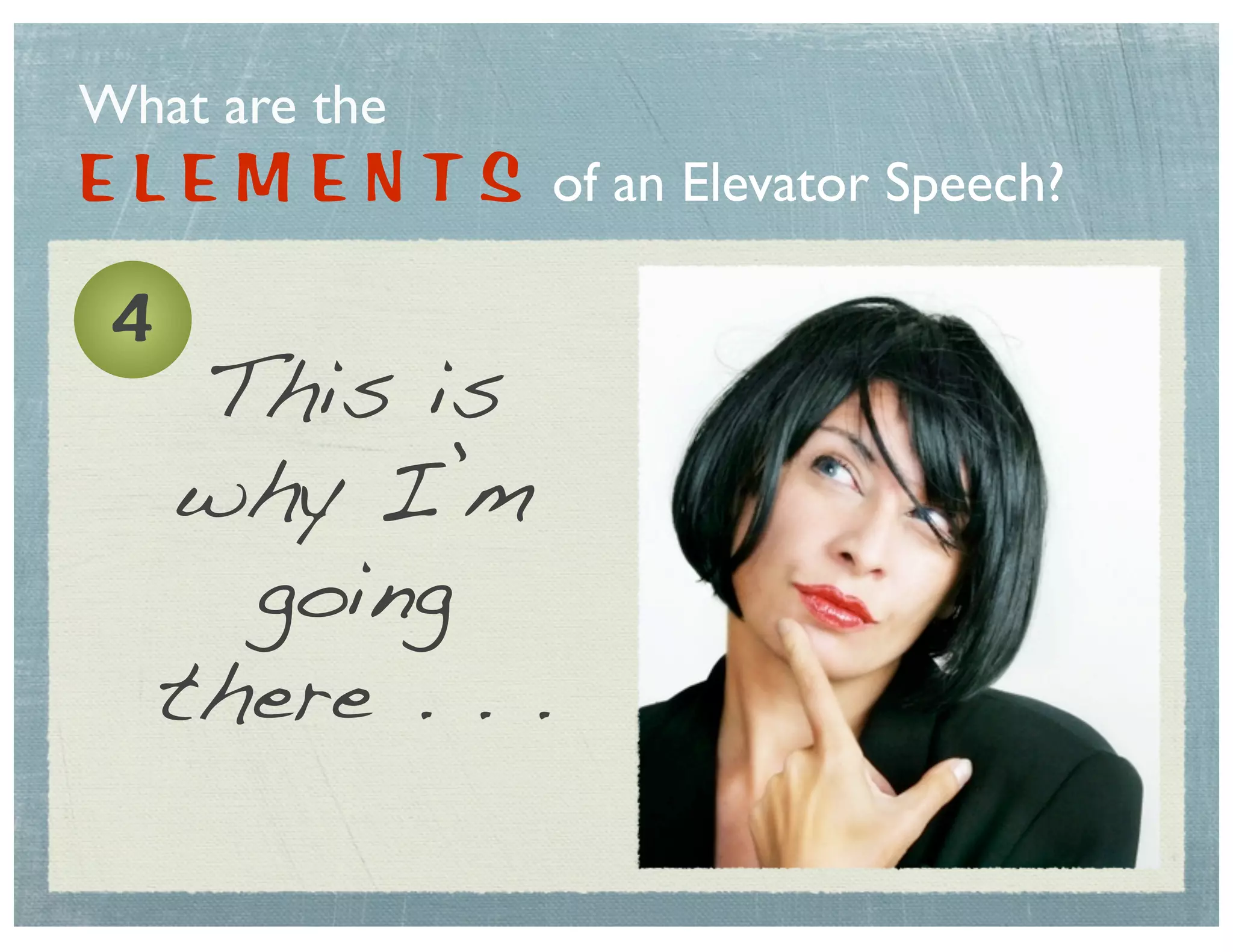 Elevator Speech