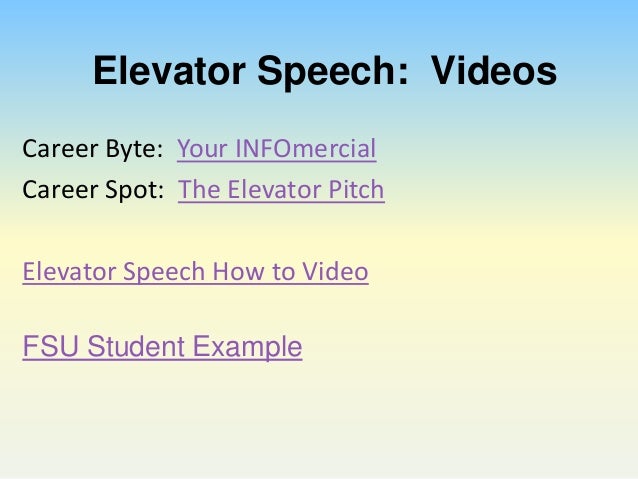 How to Develop Your Personal Elevator Pitch (with Pictures) how do you write an elevator speech about yourself