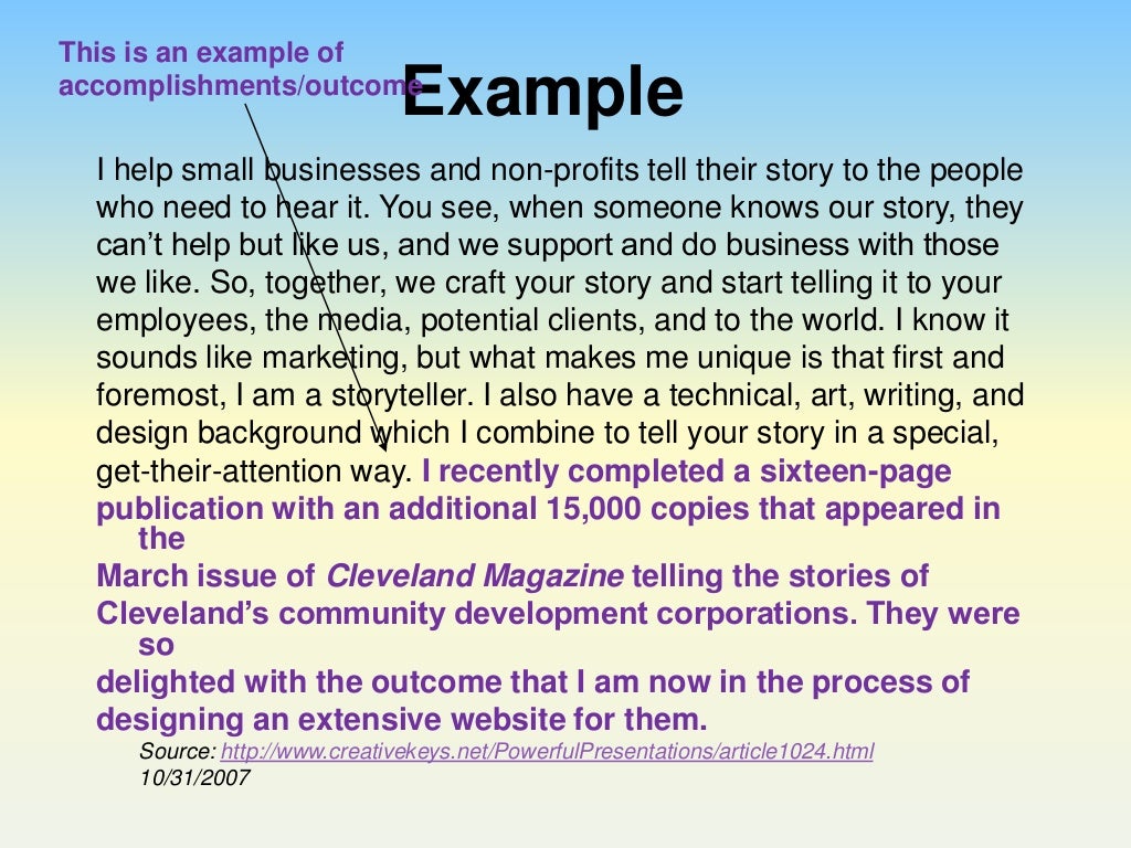Perfect your Pitch: Using an Elevator Speech to Impress