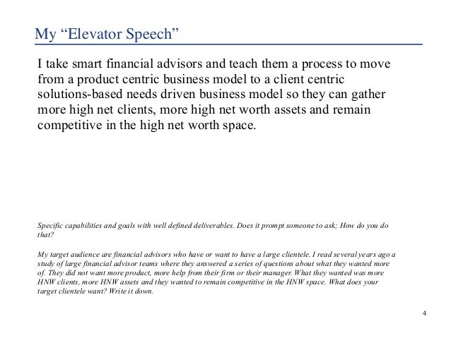 elevator pitch builder