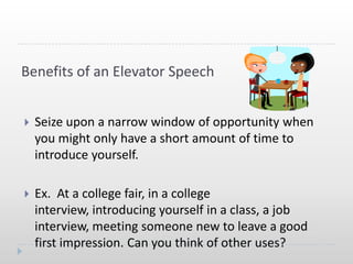 Elevator Speech | PPTX