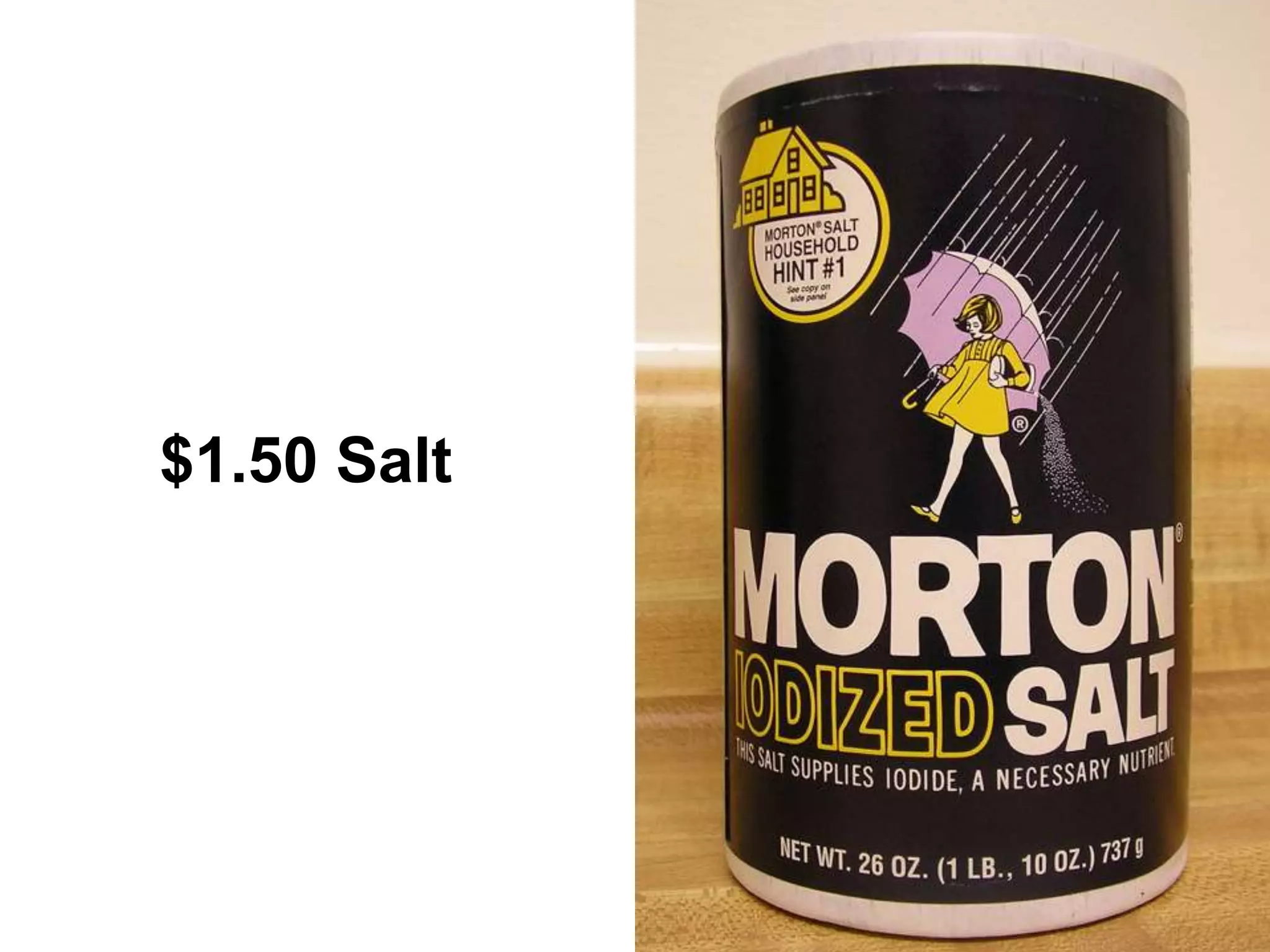 15 
$1.50 Salt 
 