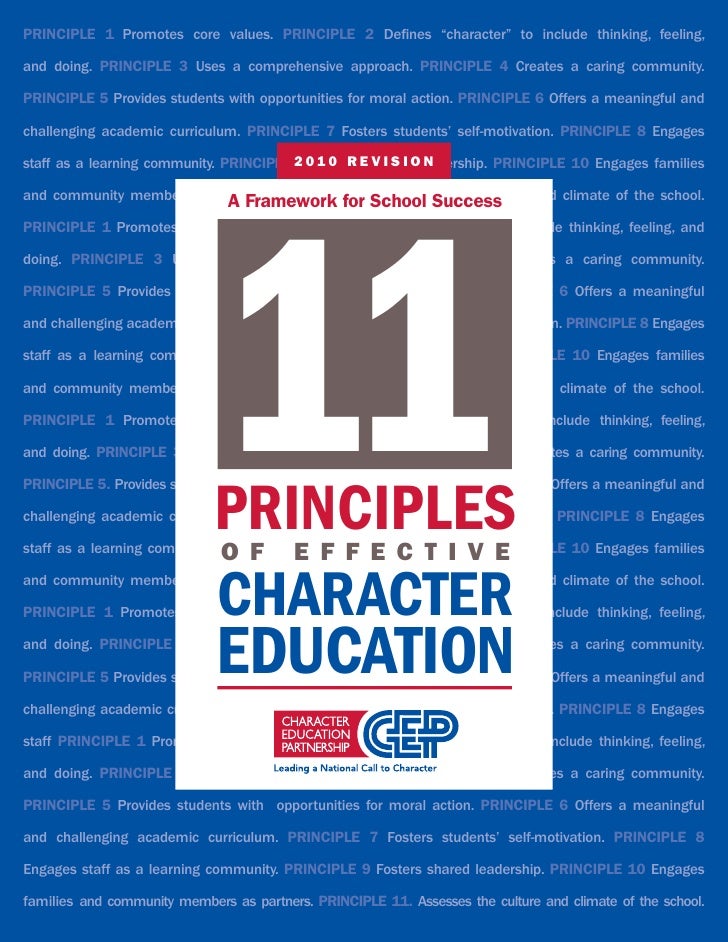 Eleven Principles of Character Education