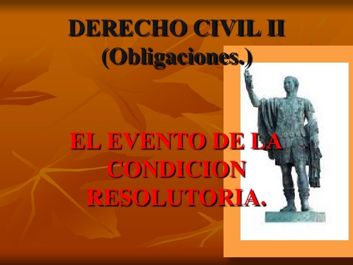 Condicion resolutoria que es