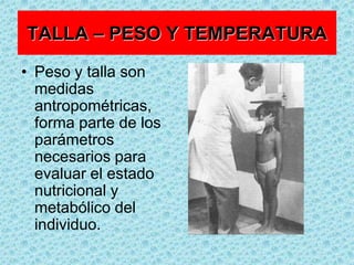 FACIESEs el aspecto y la configuración de la cara, la expresión facial o fisionomica de la persona. Se debe evaluar la simetría facial, tanto estética como en movimiento, comparando el lado derecho de la cara con el izquierdo, evaluando arrugas de la frente, cejas, los parpados, los ojos, los surcos nasogenianos, y las comisuras labiales.