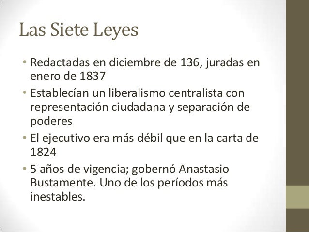 El experimento liberal centralista, segunda república