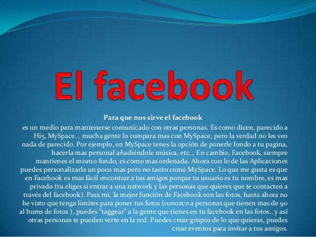El facebook
