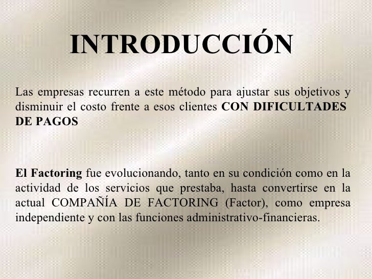 Ejemplo de contrato de factoraje financiero pdf